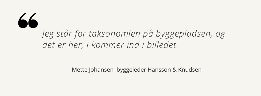 Mette Johansen, byggeleder